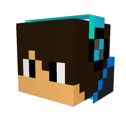 FirenationDE Minecraft avatar head, 3D render