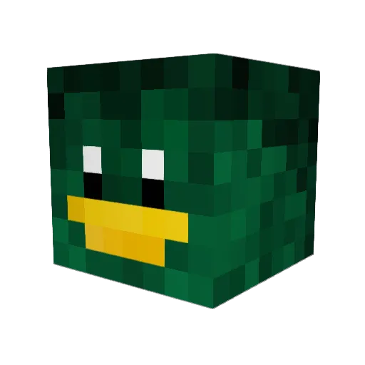 Firenewt360 Minecraft avatar head, 3D render