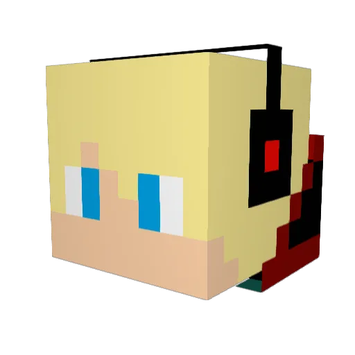 Fireninja2311 Minecraft avatar head, 3D render