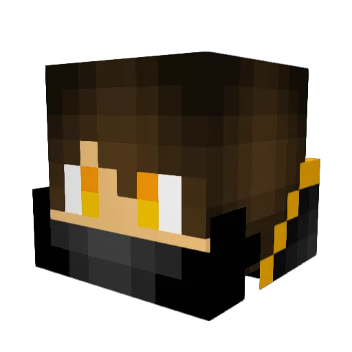 Fireninja2343 Minecraft avatar head, 3D render