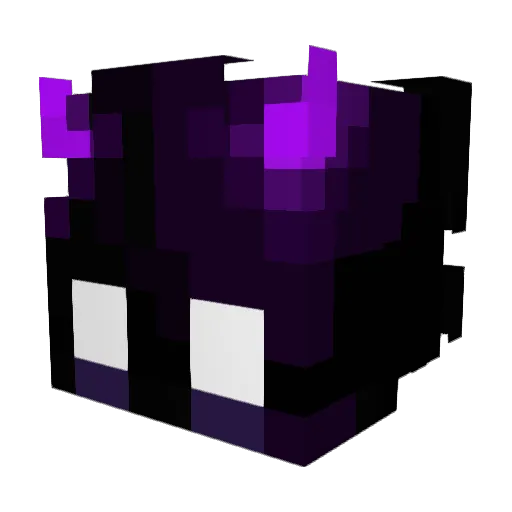 Fireonic Minecraft avatar head, 3D render