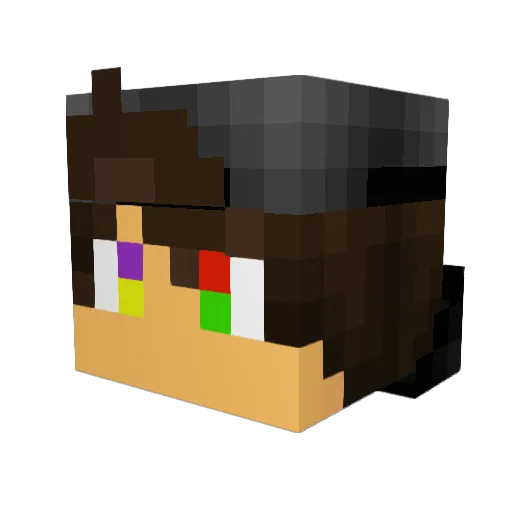 Fireplace2306 Minecraft avatar head, 3D render
