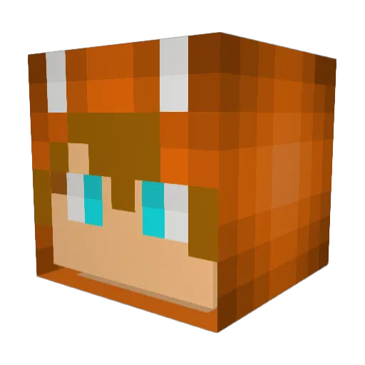 Firesix32 Minecraft avatar head, 3D render