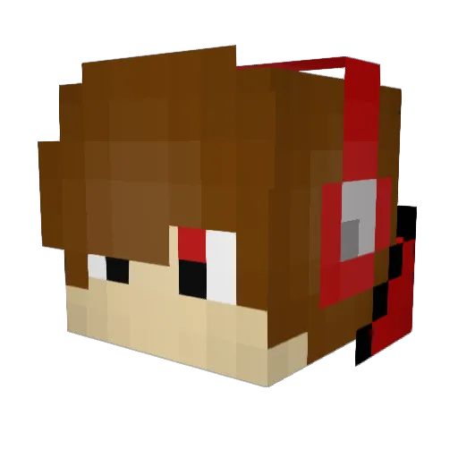 Fireskull19 Minecraft avatar head, 3D render