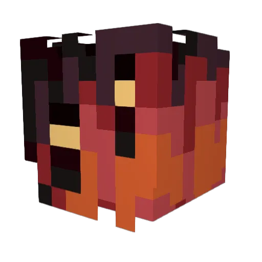 Firest3p Minecraft avatar head, 3D render