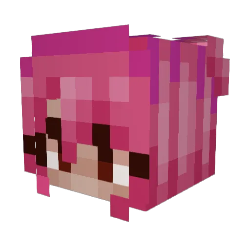 Firestar568 Minecraft avatar head, 3D render