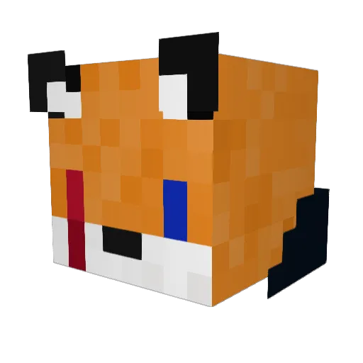 Firestar7827 Minecraft avatar head, 3D render