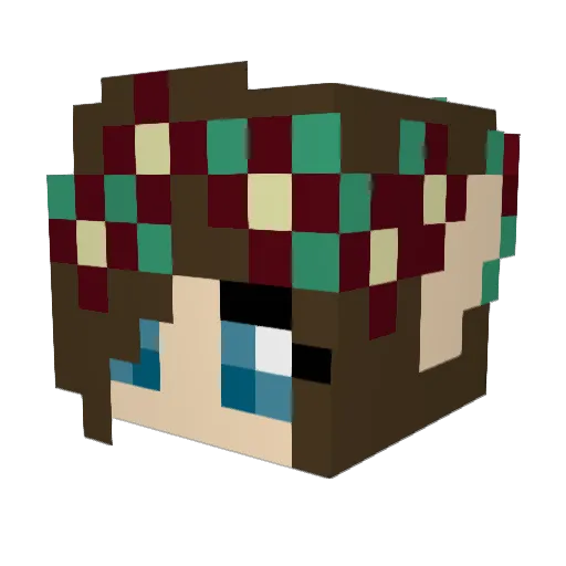 Firestar_2014 Minecraft avatar head, 3D render