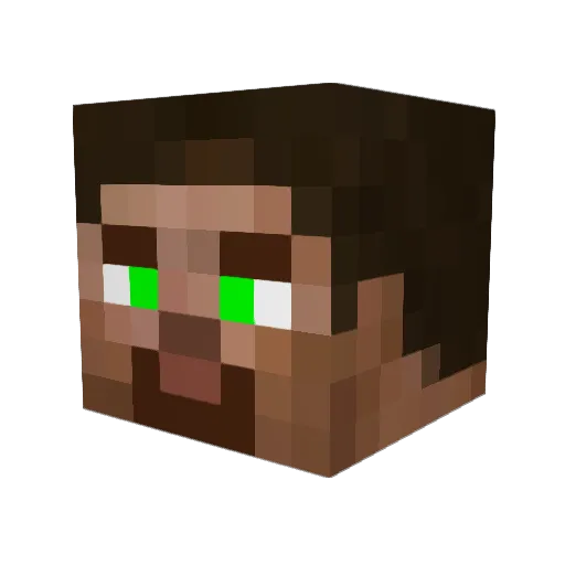 Firestar_3x Minecraft avatar head, 3D render