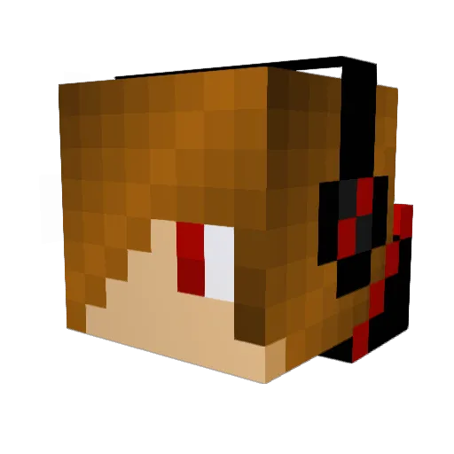 Firestarter1008_ Minecraft avatar head, 3D render