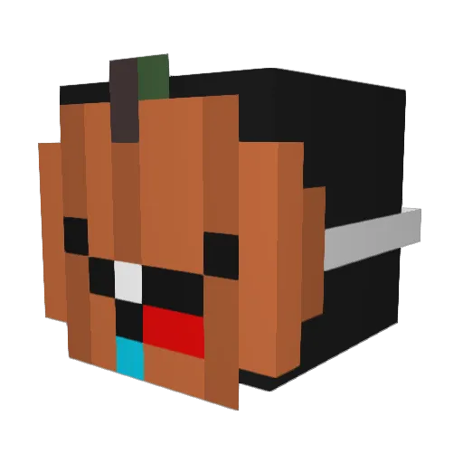 Firesundew Minecraft avatar head, 3D render