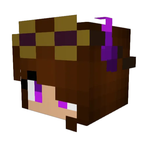 Firetear11 Minecraft avatar head, 3D render