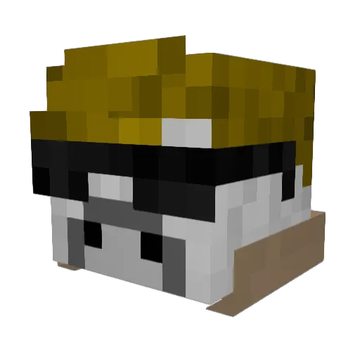Firetree553 Minecraft avatar head, 3D render