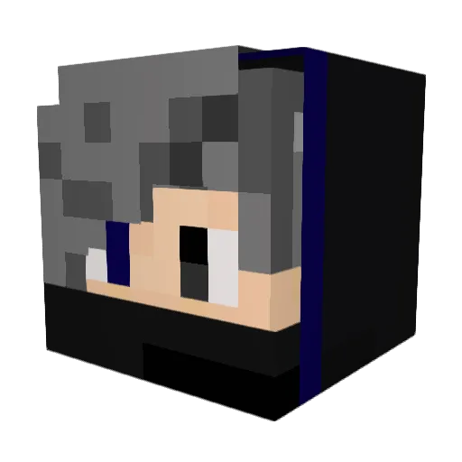 Firewalcer Minecraft avatar head, 3D render