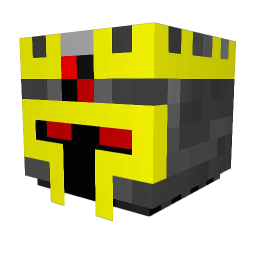 Firewball Minecraft avatar head, 3D render