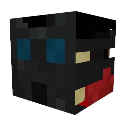 FirewingDW Minecraft avatar head, 3D render