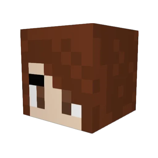 Firewolf005 Minecraft avatar head, 3D render