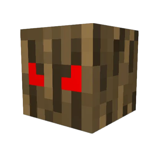 Firewood0 Minecraft avatar head, 3D render