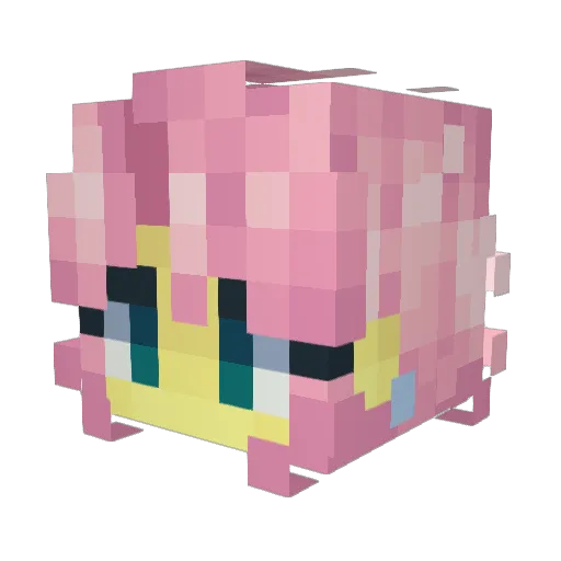 Firework534 Minecraft avatar head, 3D render