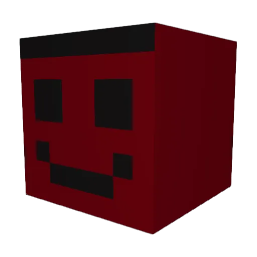 Firework999 Minecraft avatar head, 3D render