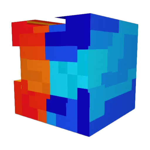 Firex154515 Minecraft avatar head, 3D render