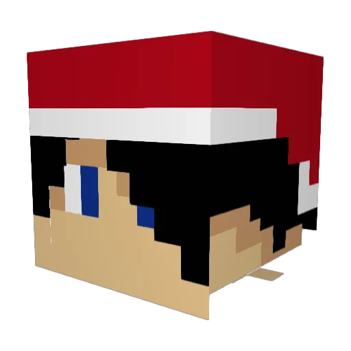 FirexHive Minecraft avatar head, 3D render