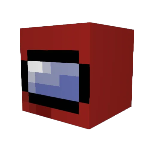 FireyPants1 Minecraft avatar head, 3D render