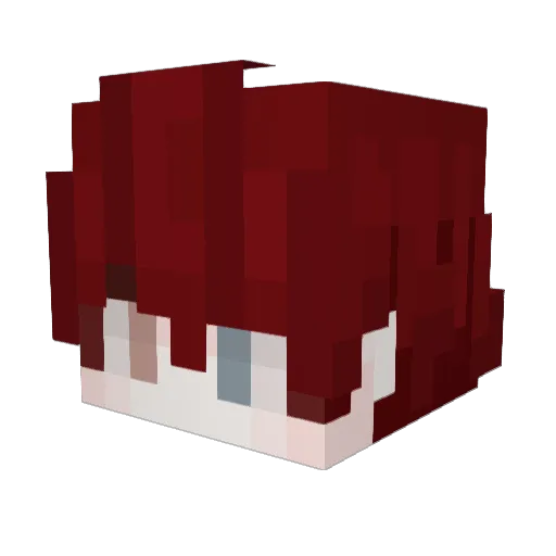 FirezzinX Minecraft avatar head, 3D render