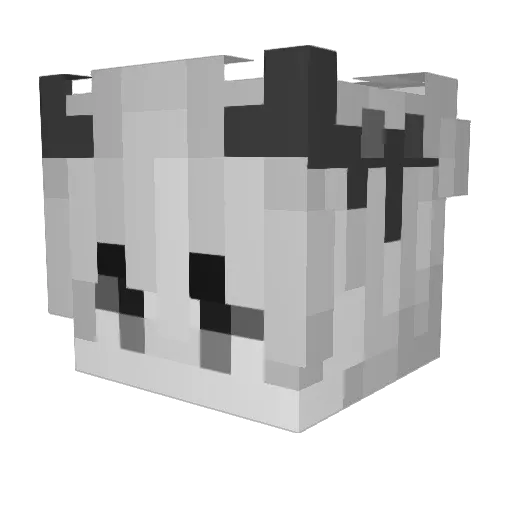 FirfeQ Minecraft avatar head, 3D render