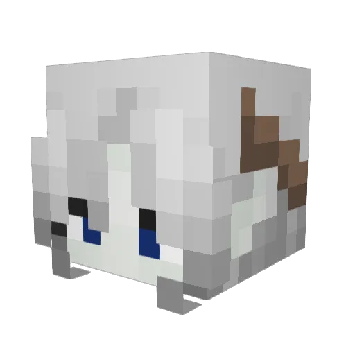 Firiiii Minecraft avatar head, 3D render