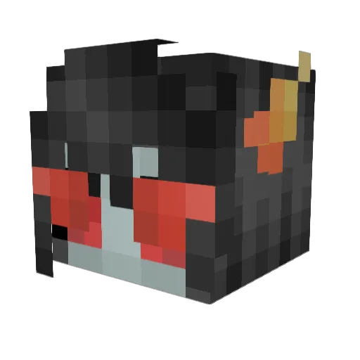 FiringIron Minecraft avatar head, 3D render