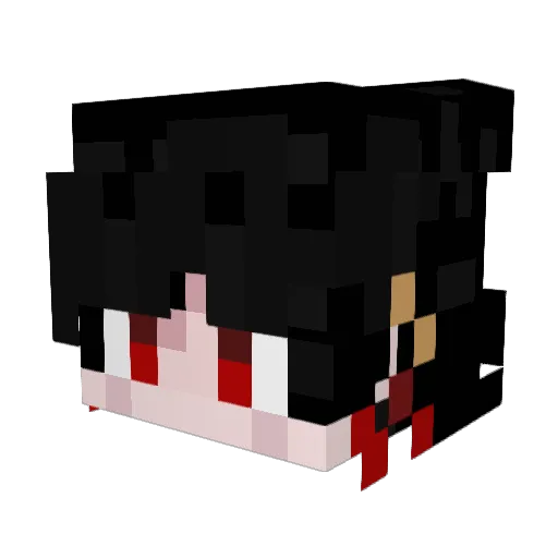 Firiuh Minecraft avatar head, 3D render