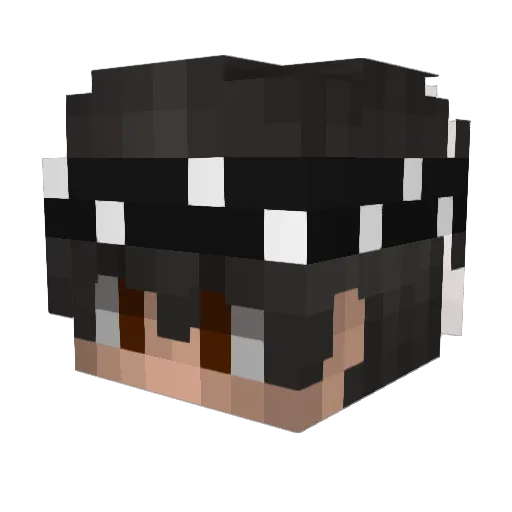 Firma Minecraft avatar head, 3D render