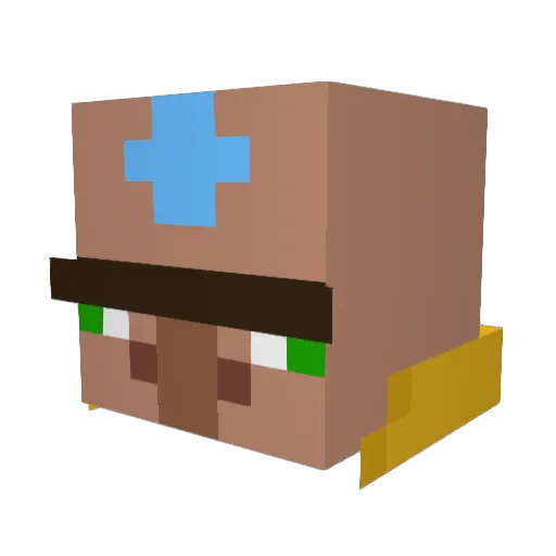 Firmino15 Minecraft avatar head, 3D render