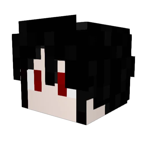 Firna Minecraft avatar head, 3D render