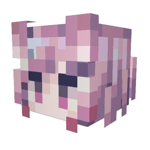 Firnir Minecraft avatar head, 3D render