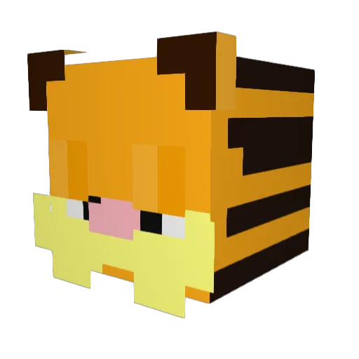 Firrenils Minecraft avatar head, 3D render