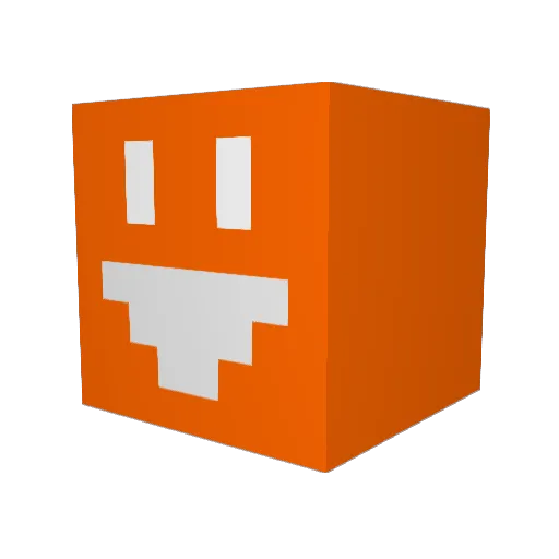 Firri Minecraft avatar head, 3D render