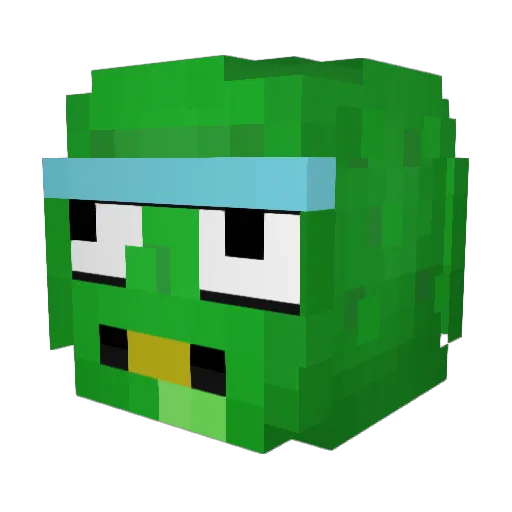 Firsfram Minecraft avatar head, 3D render