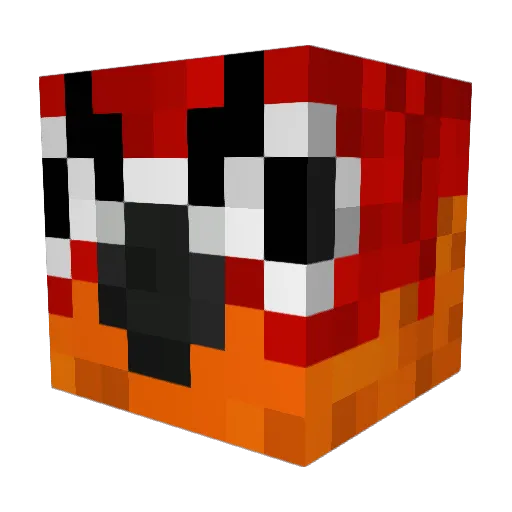 Firsie Minecraft avatar head, 3D render