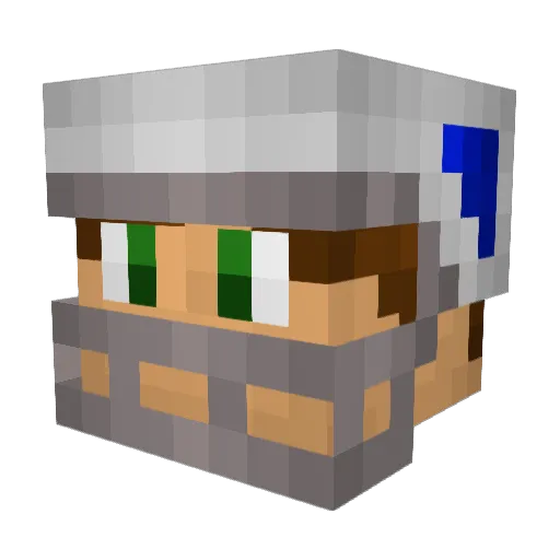 FirstDownPro Minecraft avatar head, 3D render