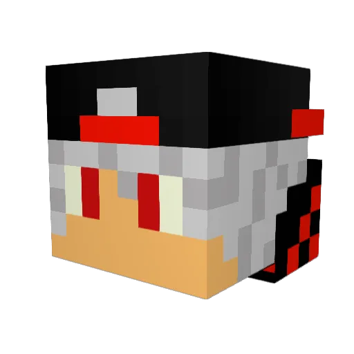 FirstKillerRJ Minecraft avatar head, 3D render