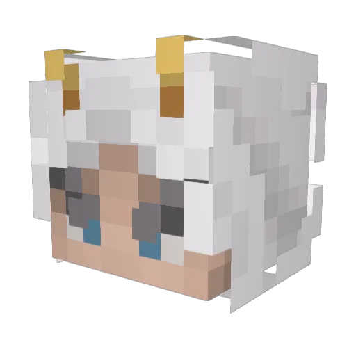 FirstKujo Minecraft avatar head, 3D render
