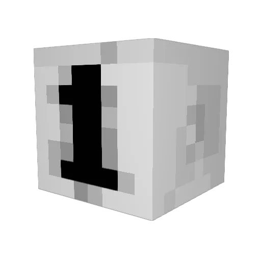 FirstOfAKind Minecraft avatar head, 3D render