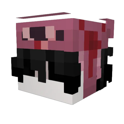 FirstProphecy_ Minecraft avatar head, 3D render