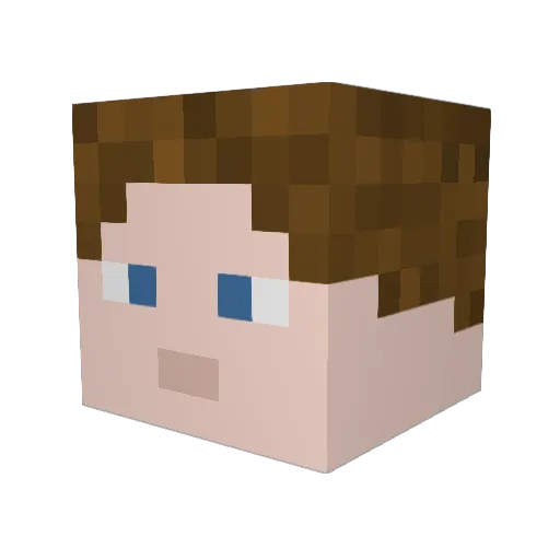 FirstRatedKilla Minecraft avatar head, 3D render