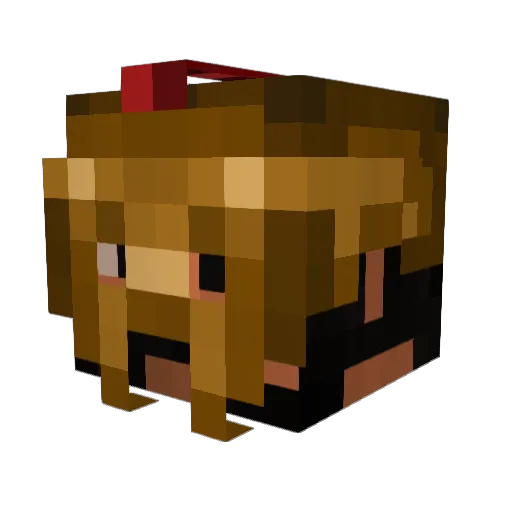 FirstWeFeast Minecraft avatar head, 3D render