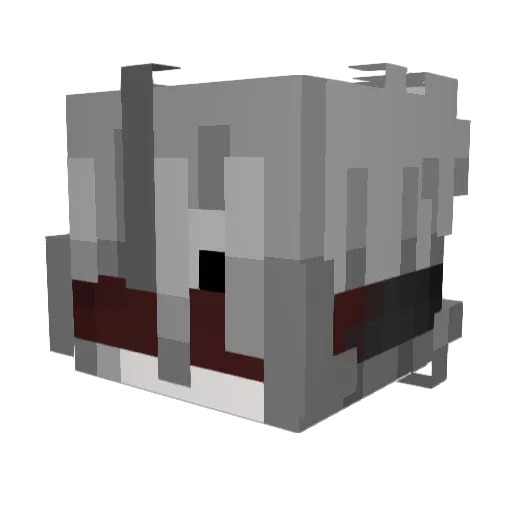 Firstaken1 Minecraft avatar head, 3D render
