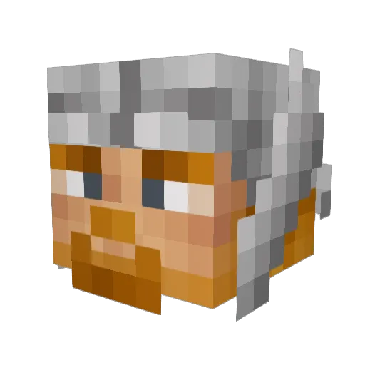 Firstborn10 Minecraft avatar head, 3D render