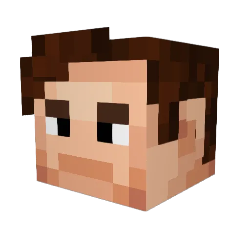 FirstmineCoding Minecraft avatar head, 3D render